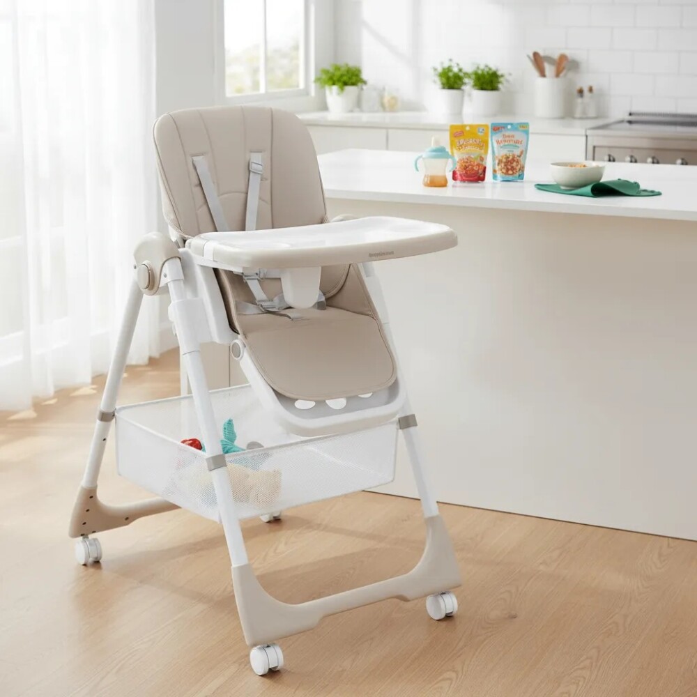 Silla de comer SPICY KIKKABOO beige