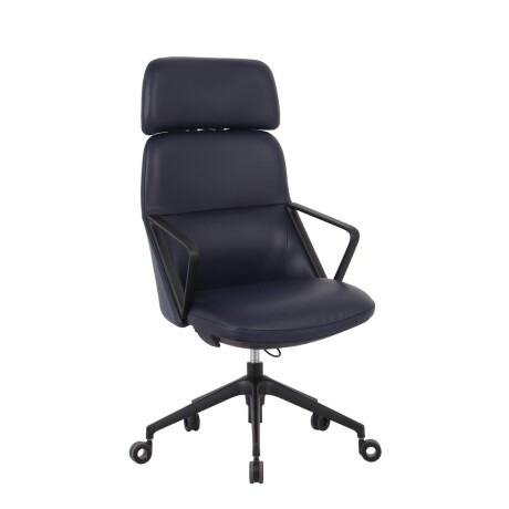 SILLA GERENCIAL DE CUERO CUERO AZUL 3003-1