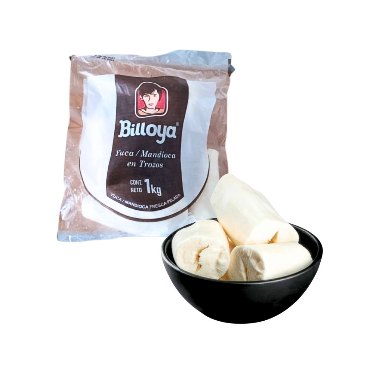 Mandioca Yuca en Trozos pelada Billoya - 1 kg 