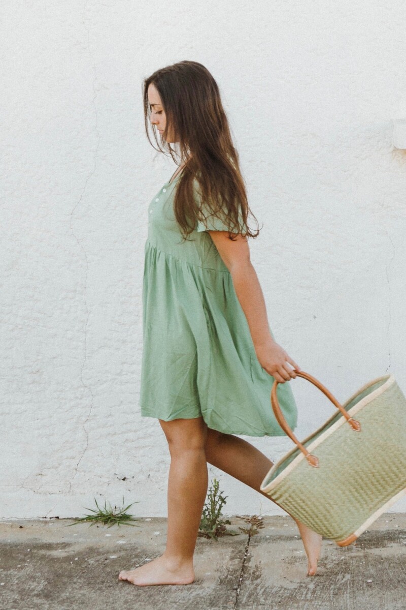 Maria Botones Verde Agua