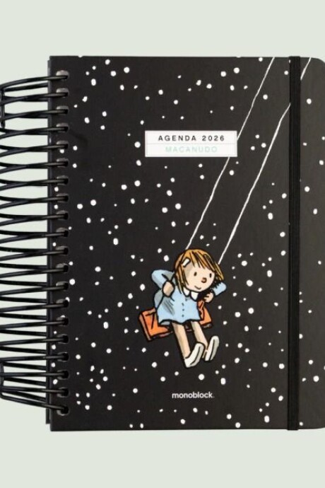 AGENDA MONOBLOCK MACANUDO A5 DIARIA ANILLADA 2026 - ESTRELLAS AGENDA MONOBLOCK MACANUDO A5 DIARIA ANILLADA 2026 - ESTRELLAS