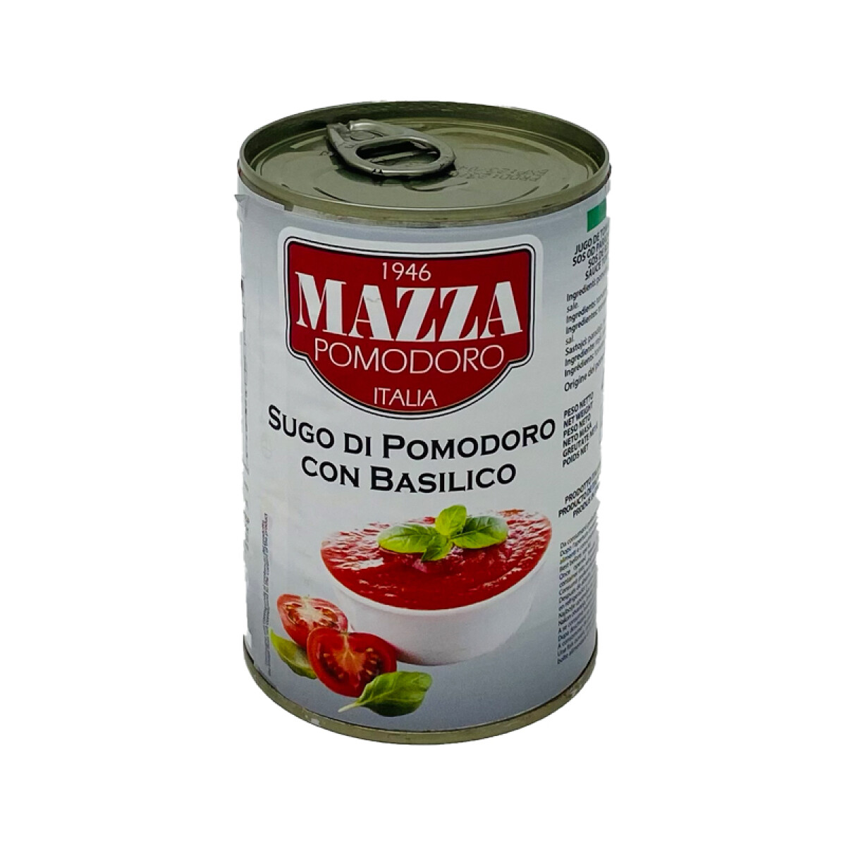 Salsa de Tomate Mazza con albahaca 400 grs. 