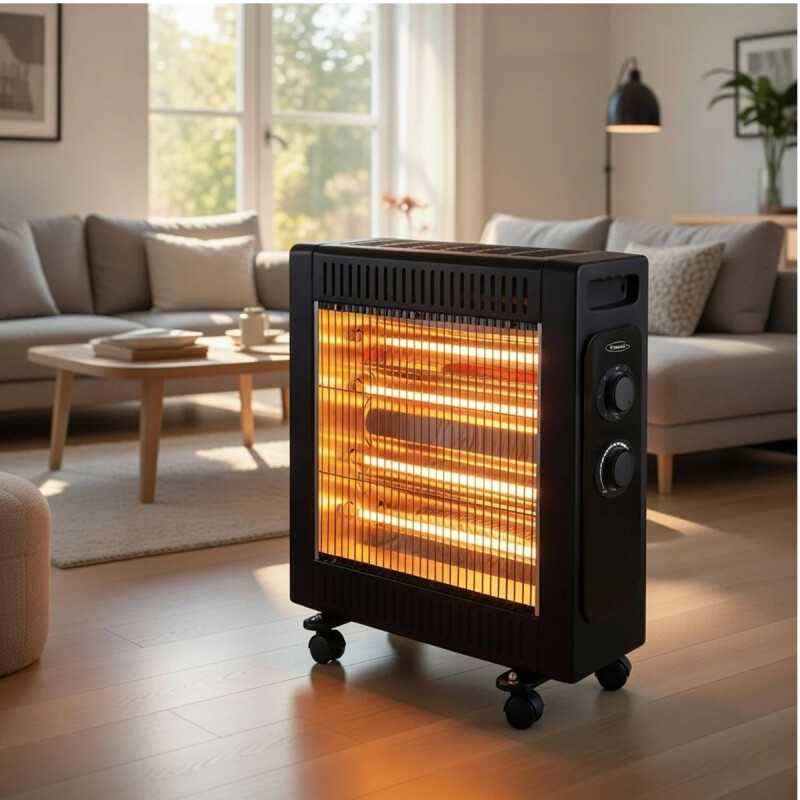 ESTUFA DE CUARZO KASSEL CON TURBO KS-QZT4 600/1800/2400W ESTUFA DE CUARZO KASSEL CON TURBO KS-QZT4 600/1800/2400W