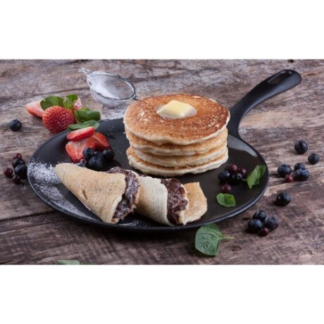 Sartén Comal en Hierro Curado 26.5cm Victoria Negro