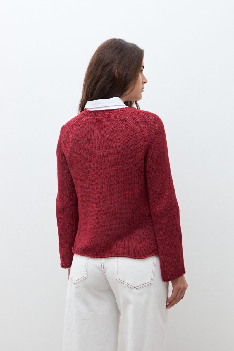 Sweater cinta escote bote bordo