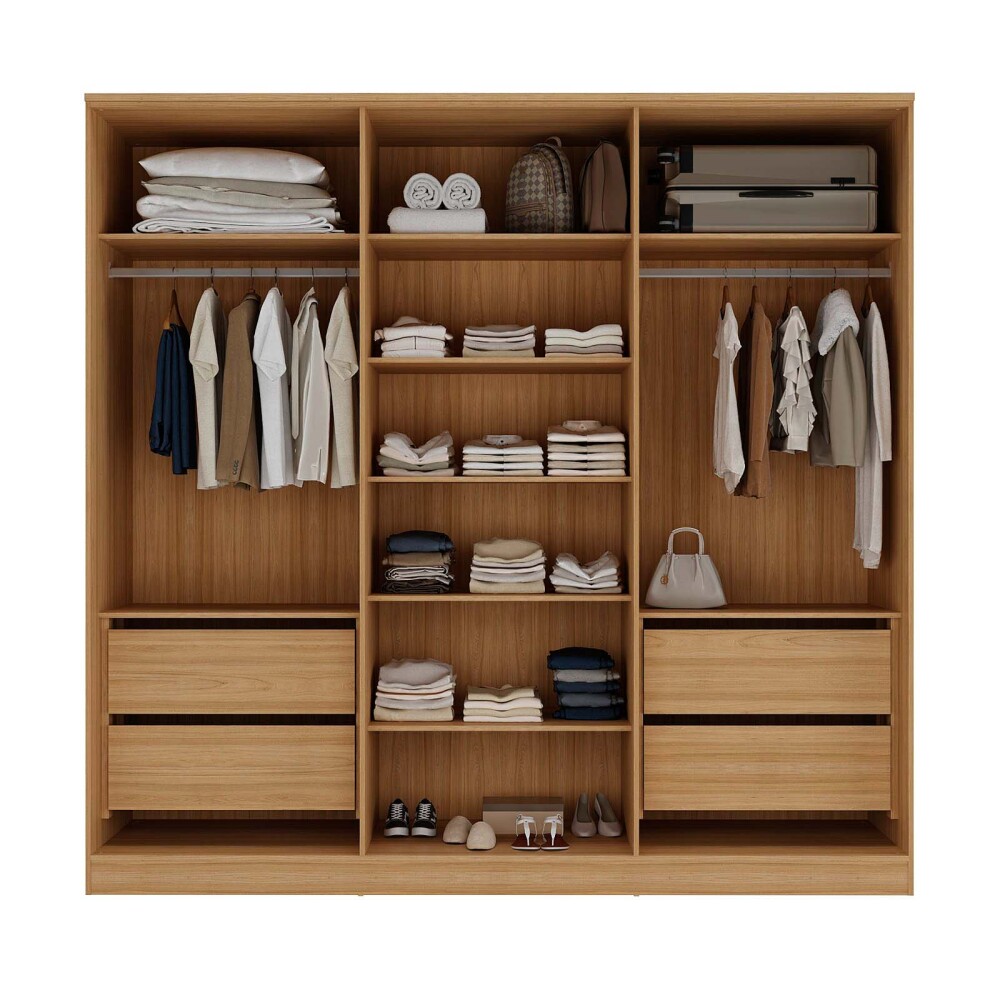 PLACARD 6 PUERTAS MDF MARRON RAVI