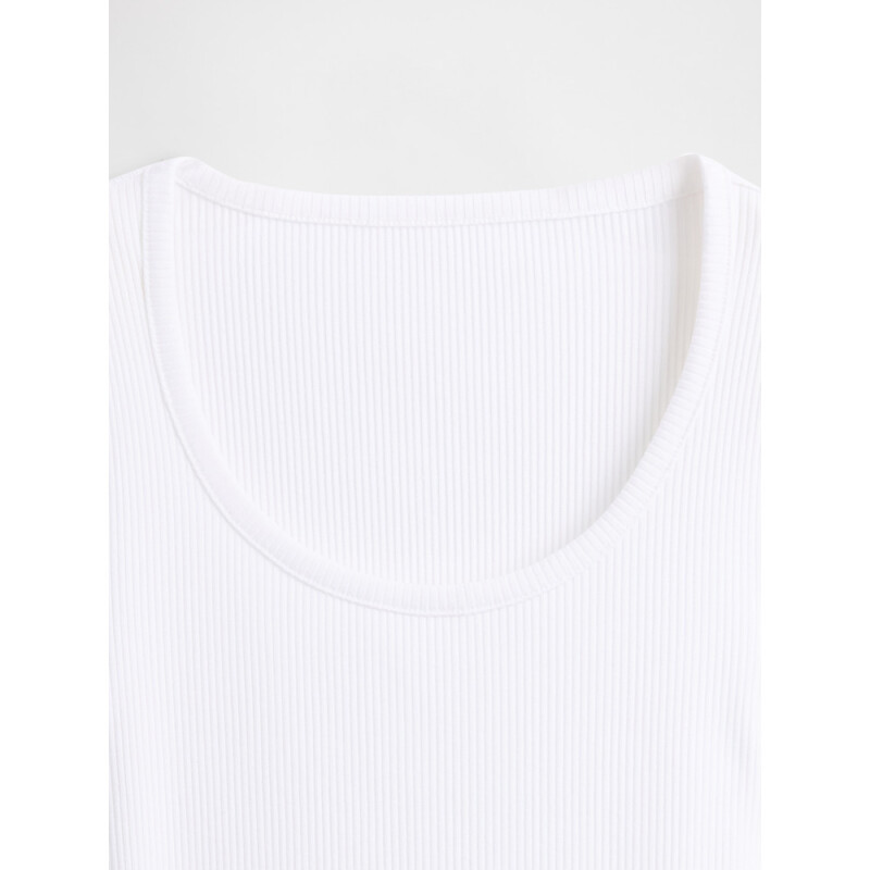 SS MOD RIB 4X2 SCOOP - 23 1/2 FRESH WHITE
