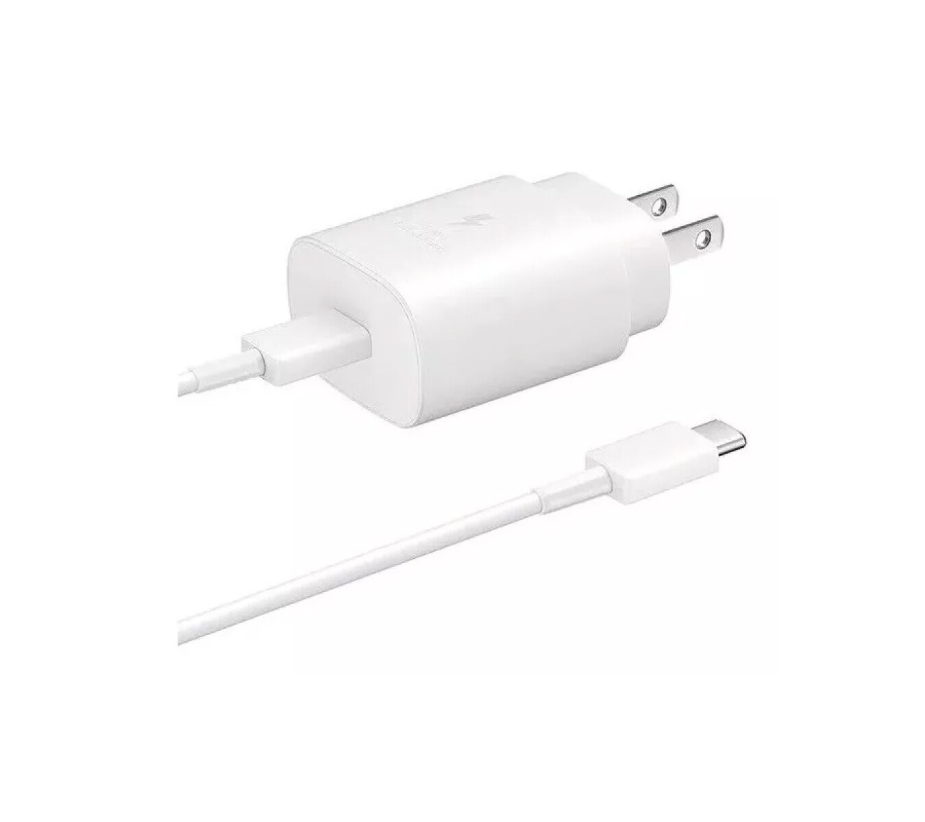 Cargador Original Samsung 15W USB-C Con Cable USB-C Blanco 