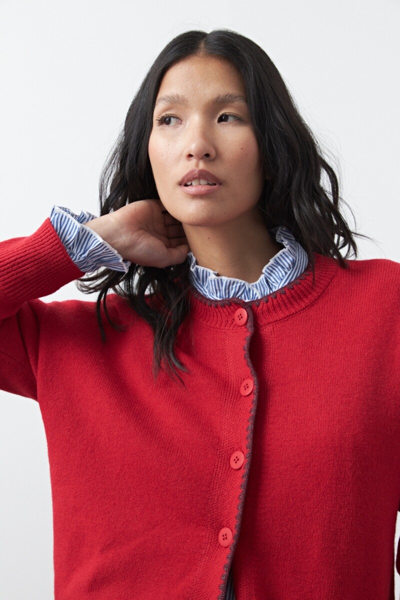 CARDIGAN TELMA Rojo