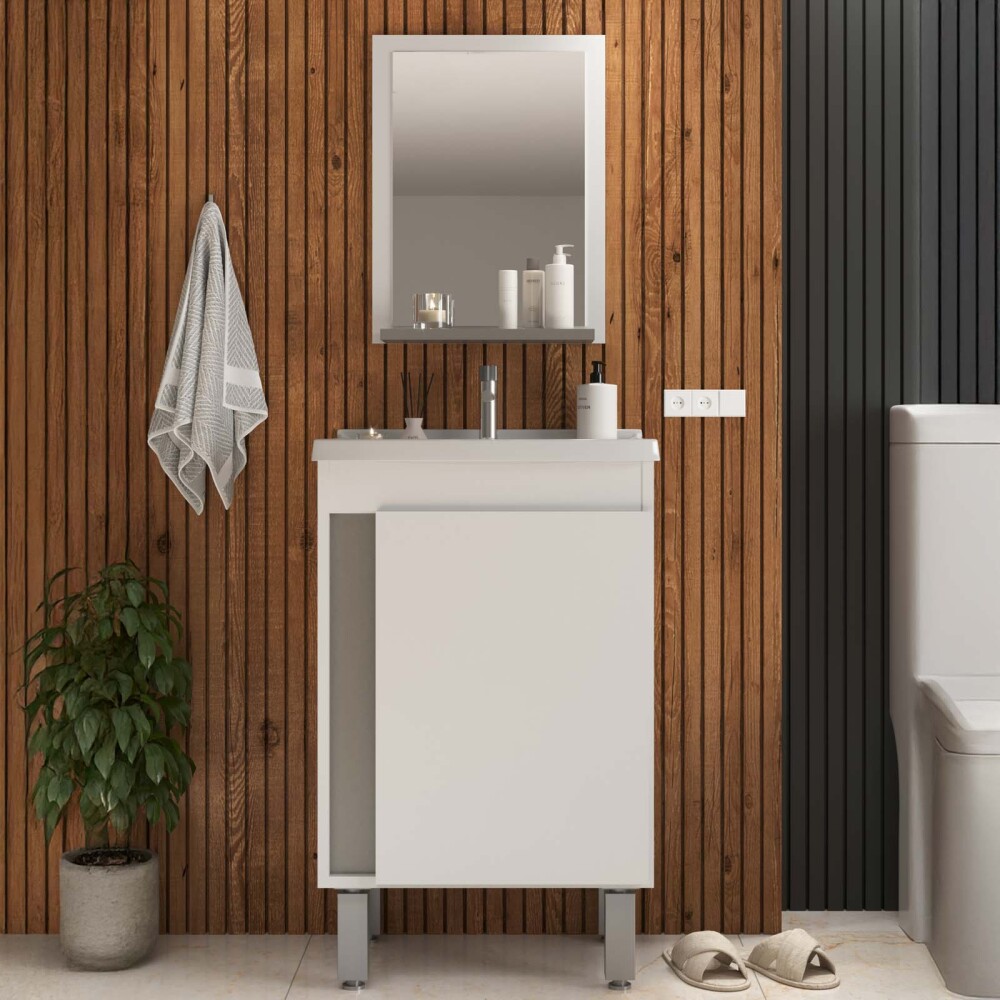 MUEBLE DE BAÑO MDF BLANCO CLOUD