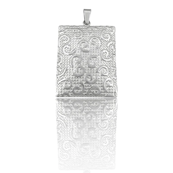 Dije Colgante Empavonado-Plata 925-Sin Piedra-CP4436 Sinpiedra