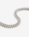 Collares Cortos Metal Collar Corto Bolones Metal - Plateado Rodio