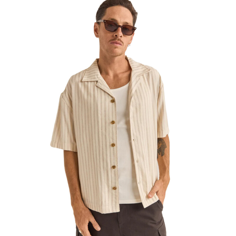 Camisa Rhythm Relaxed Stripe Camisa Rhythm Relaxed Stripe