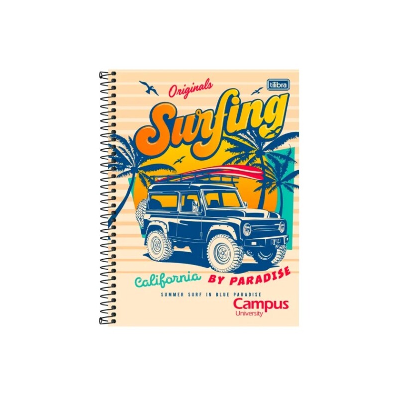 Cuadernola Fashion Tilibra Campus University Td Rayada Con Espiral 96 Hojas #CUADERNOLA FASHION TILIBRA CAMPUS UNIVERSITY TD RAYADA CON ESPIRAL 96 HOJAS