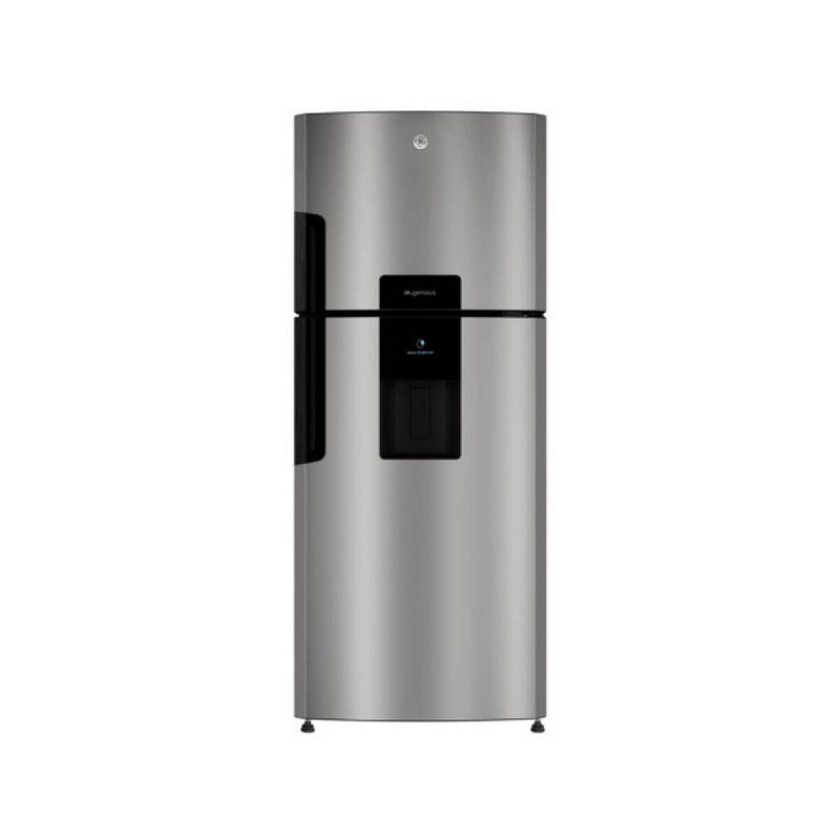 HELADERA GE 390 LtsCON FREEZER FRIO SECO INOX CON DISPENSADOR 