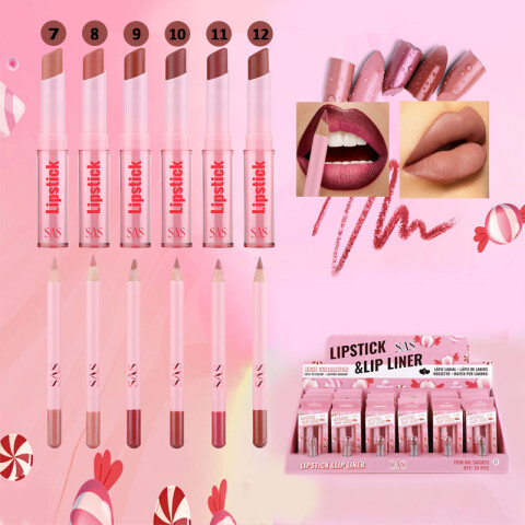 SAS Lápiz labial y delineador de labios Sas Lápiz Labial Y Delineador De Labios