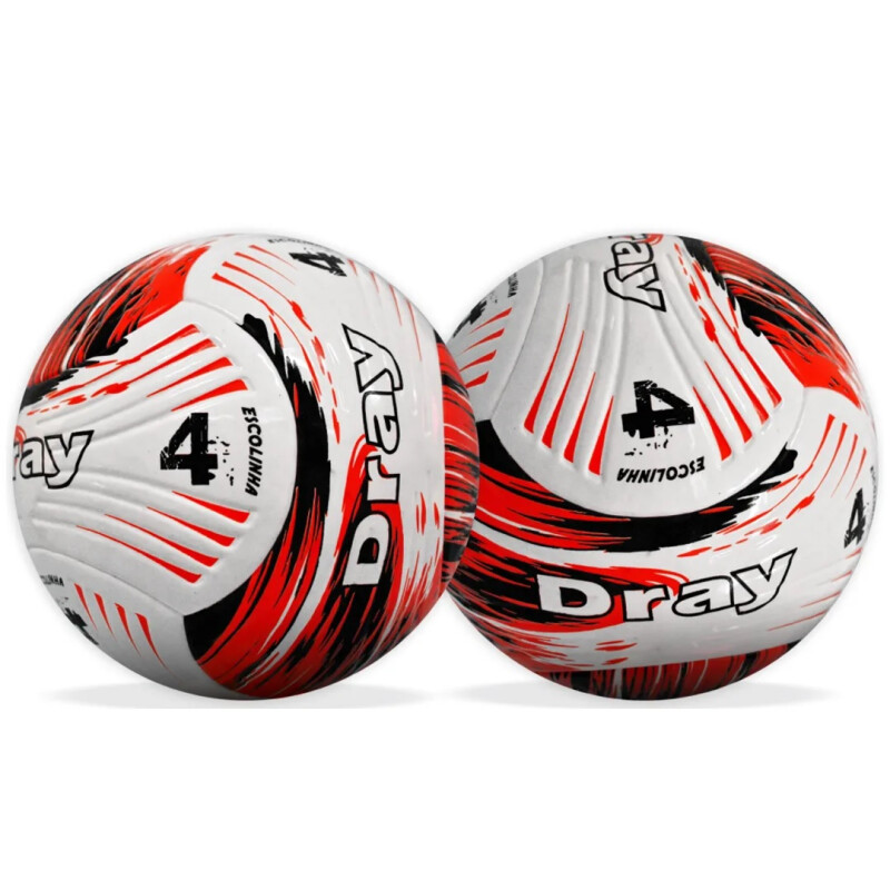 Pelota futbol N°4 roja/negra Dray Pelota futbol N°4 roja/negra Dray