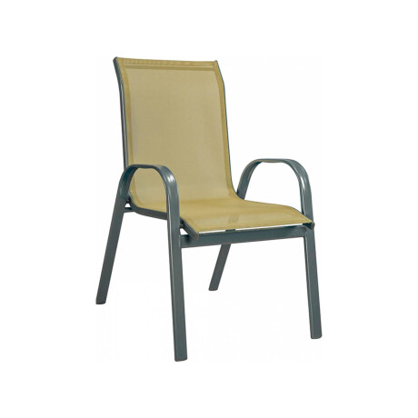 BUTACA DE EXTERIOR ACERO-Y-TEXTILINA NATURAL-BEIGE MANDALAY