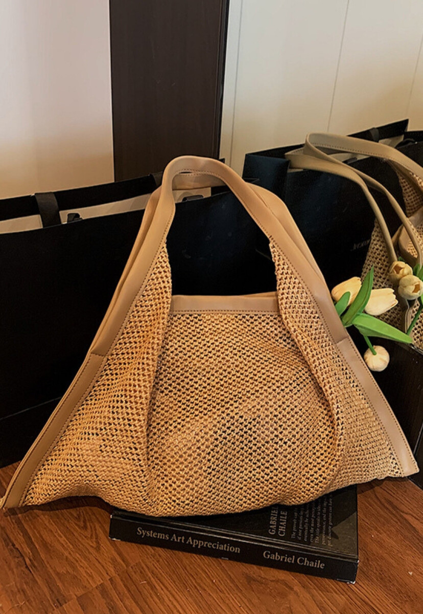 BOLSO TRIANGULAR - CHAMPAGNE-OFF WHITE 