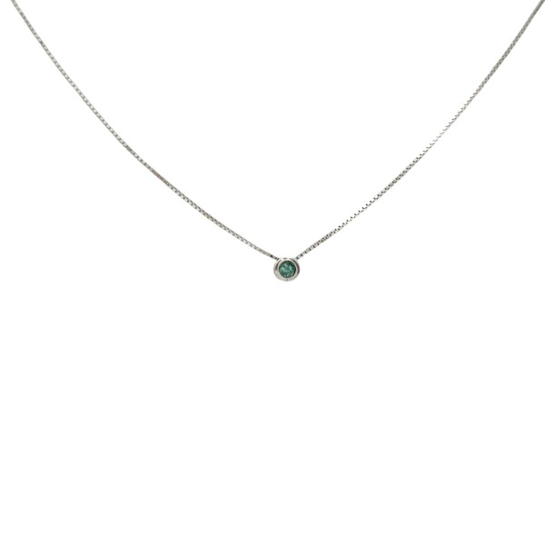 Conjunto solitario Esmeralda - Plata 925 - Piedra Esmeralda - CJ3018 Conpiedra