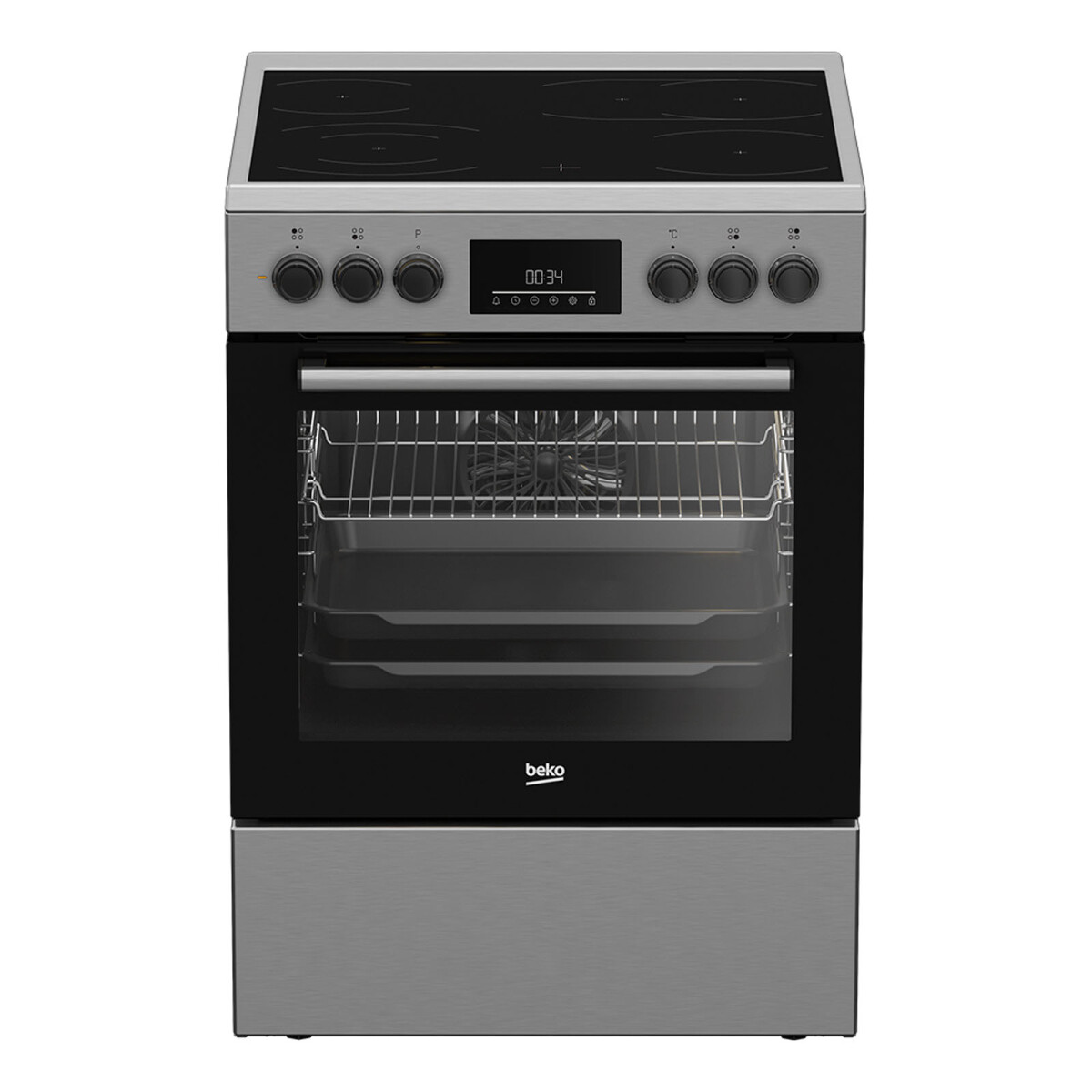 COCINA ELECTRICA VITRO - ELECTRICA GRIS BEKO FBM67320XS 