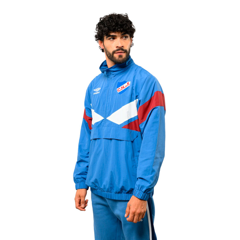 Buzo de Hombre Umbro Medio Cierre Frostbite Nacional Azul - Bordó