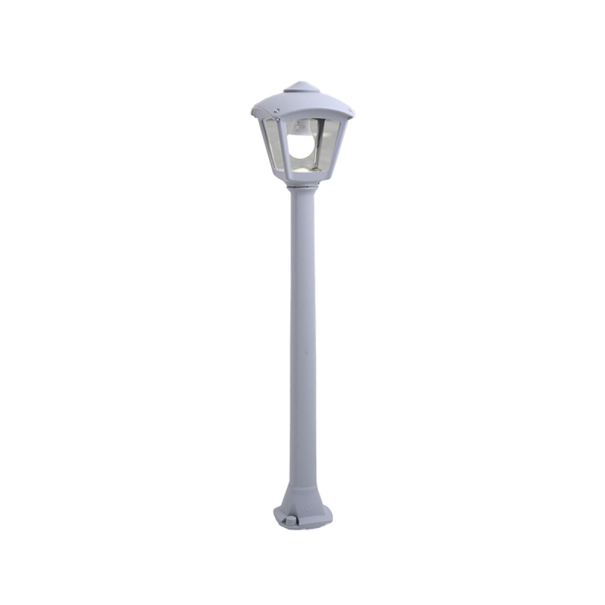 Farol c/columna tr. gris 6W IP55 E27 GIAFFA/ROBY - FL0590 