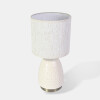 LAMPARA MARFIL C/BASE BEIGE P/MESA 23X35CM Unica