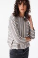 Remera Viento Raya Gris