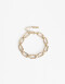 Pulseras Flexibles Metal Pulsera Flexible Eslabones Dorados - Dorado