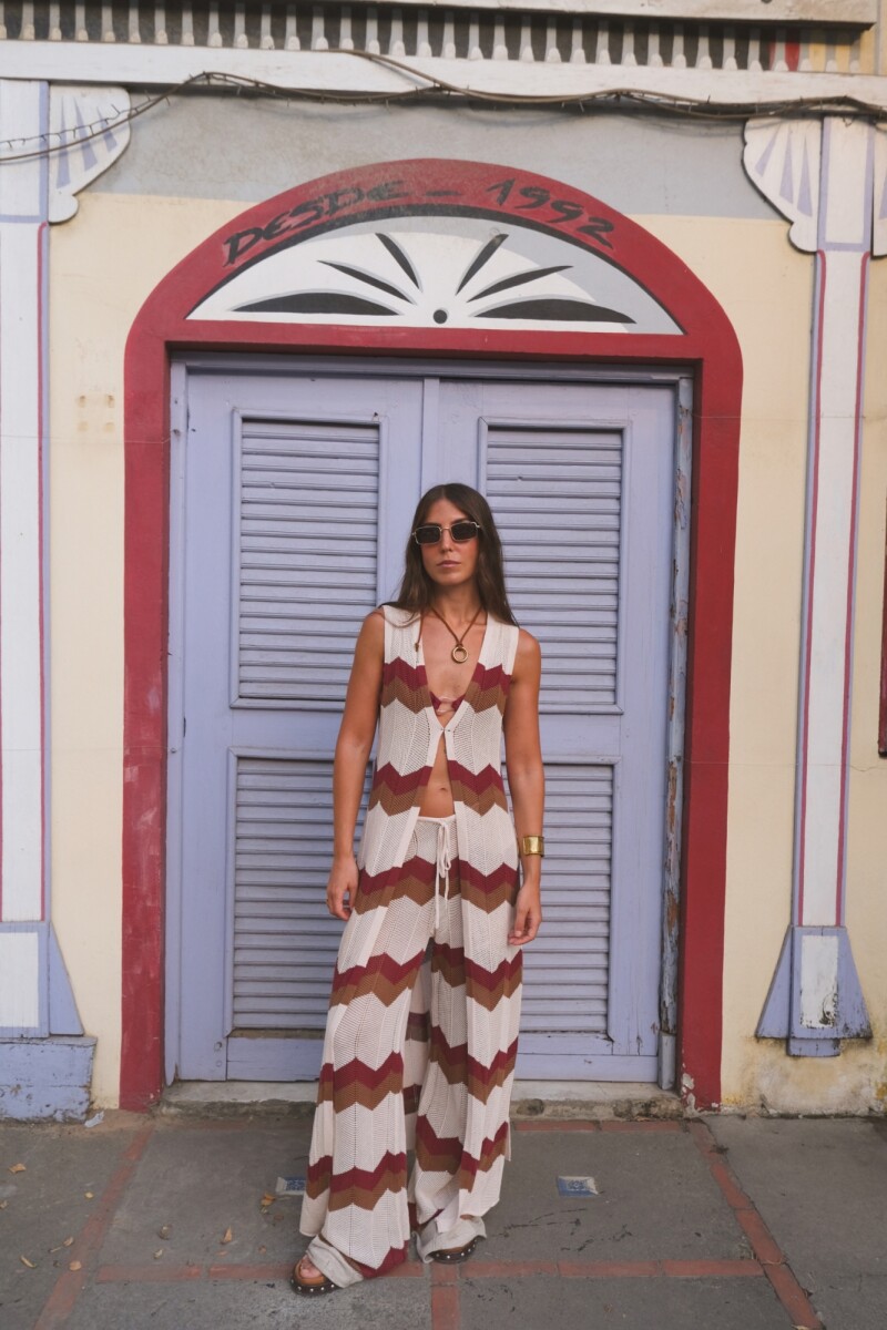 Chaleco Tropea SS26 - Zig Tinto 