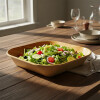 Bowl ensaladera melamina cuadrada bambú 20x4 cm Bowl ensaladera melamina cuadrada bambú 20x4 cm