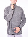 REMERA ROCHET GRIS MELANGE M