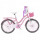 Bicicleta Bebesit Queen rodado 20" con canasto y parrilla Rosa