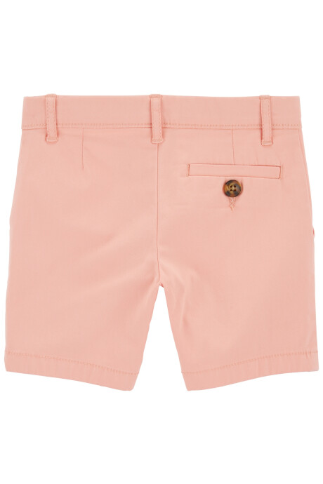 Short de algodón, clásico, salmón. Talles 2-5T Sin color
