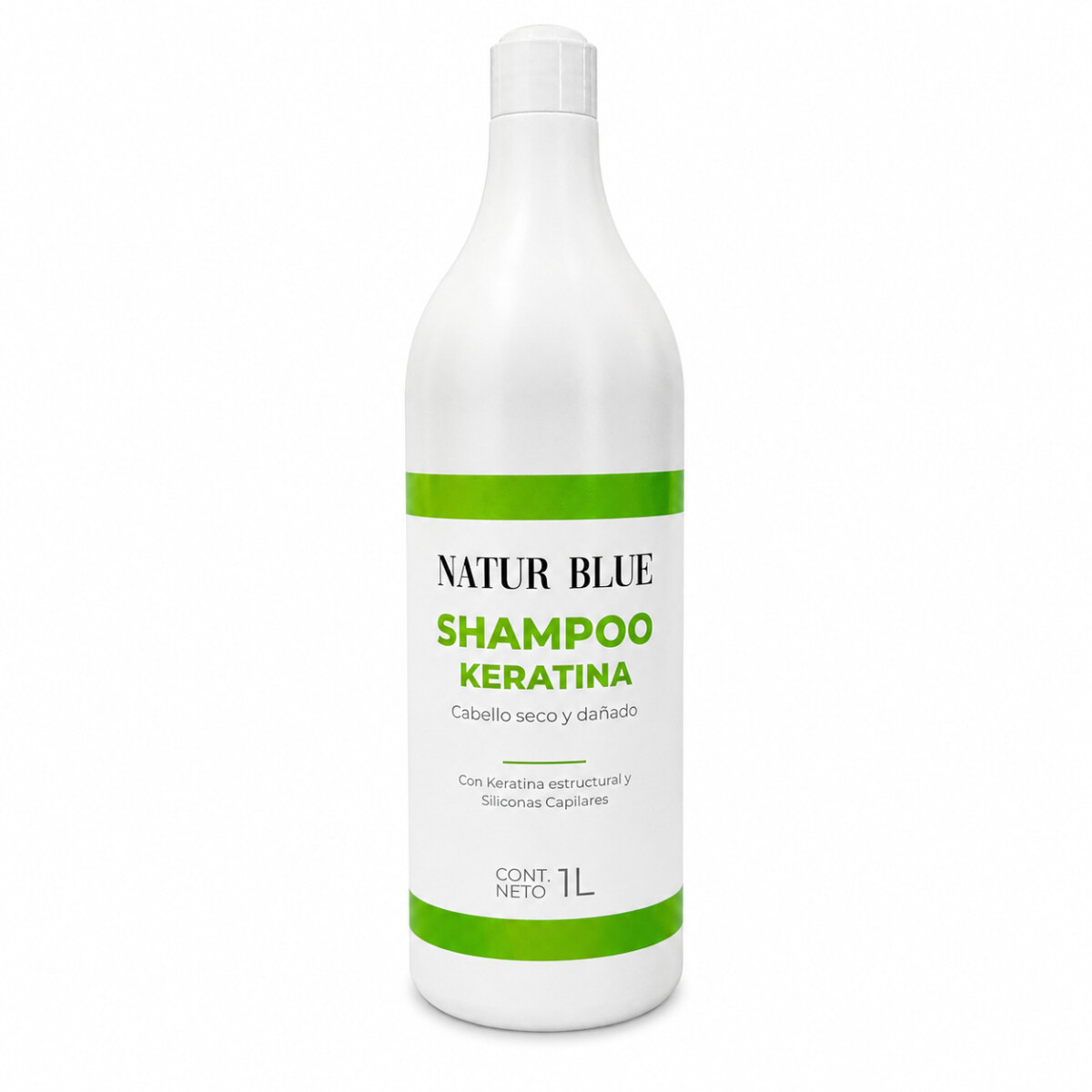 Shampoo Keratina sin sal NATUR BLUE - 1 L 