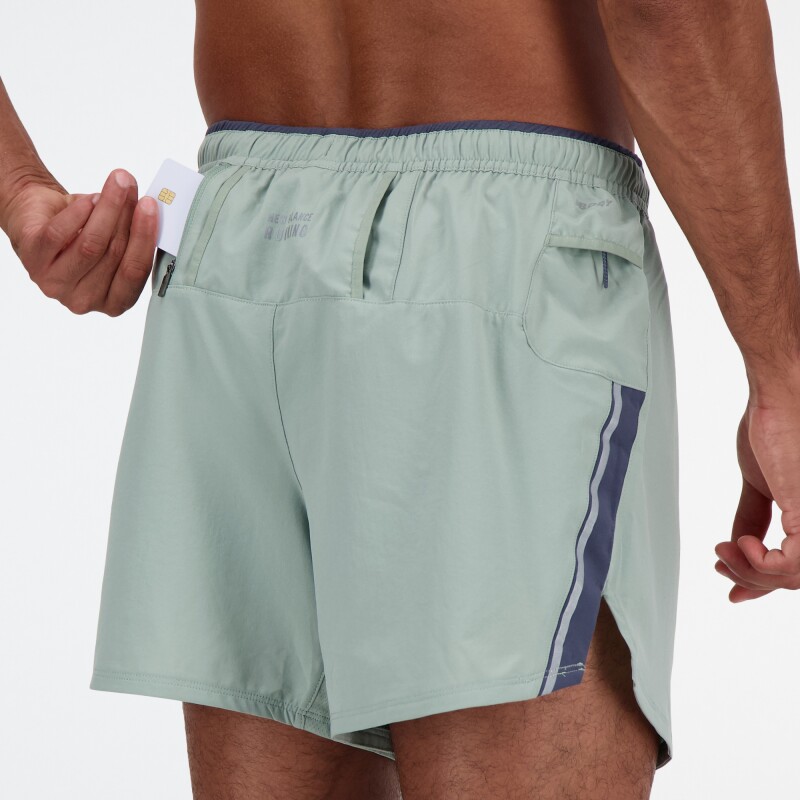 Short New Balance de Hombre - 5INCH - MS21268JIR GREEN