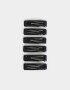 Hebillas Tic Tac Set por 6 Set De Hebillas Tic Tac - Negro