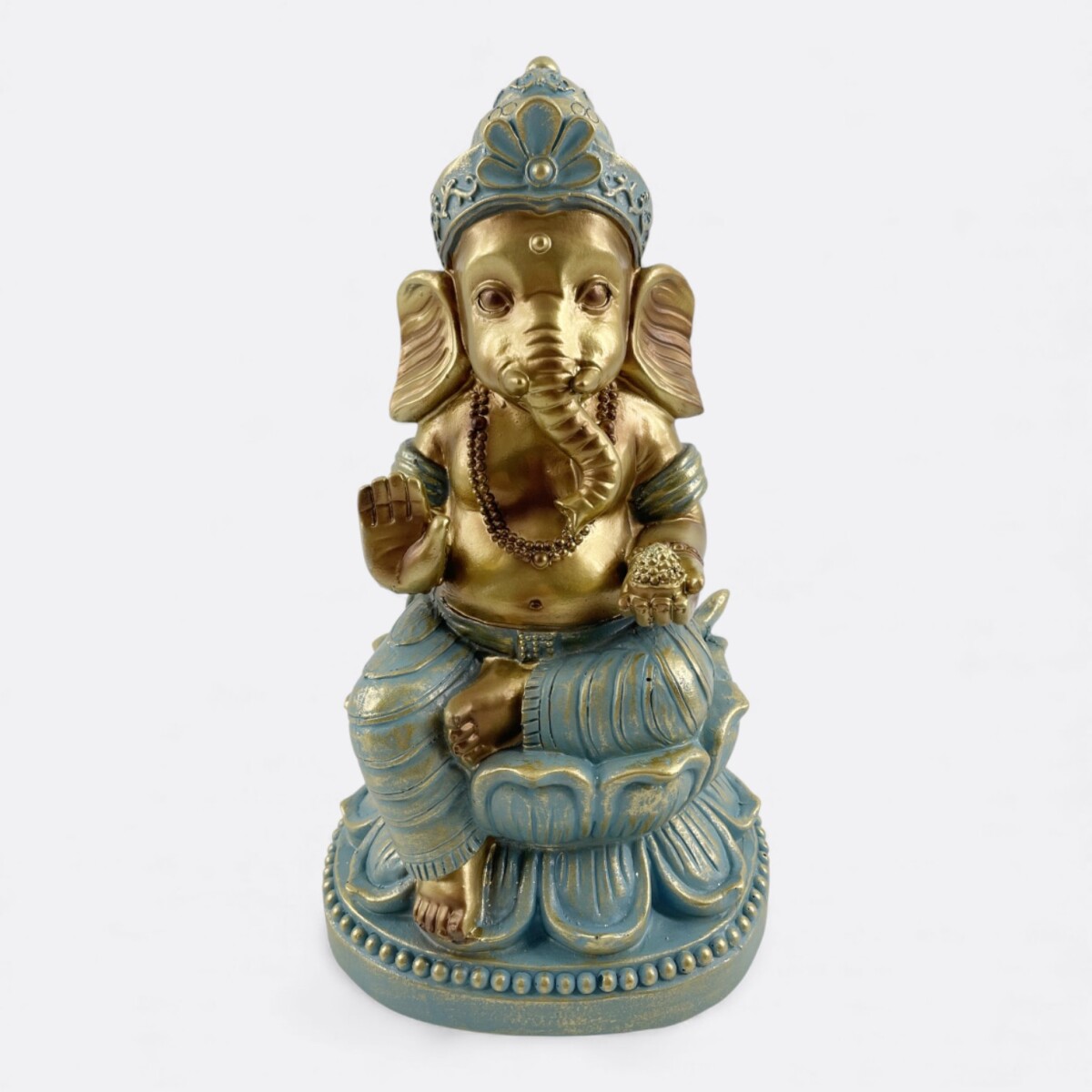 Adorno Ganesha OroTurquesa 
