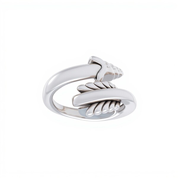 Anillo Flecha-Plata 925 Inflada-Sin Piedra-AN3029 sinpiedra