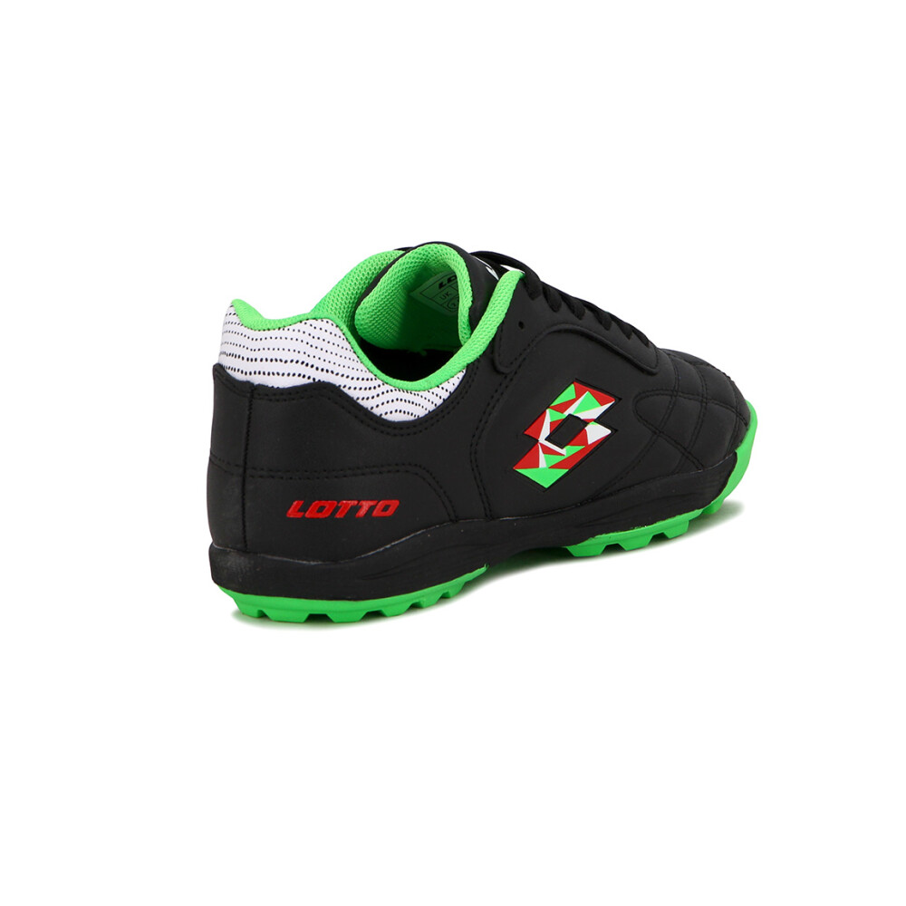 Lotto lecce futbol 5 teen tf black italy Negro-Verde