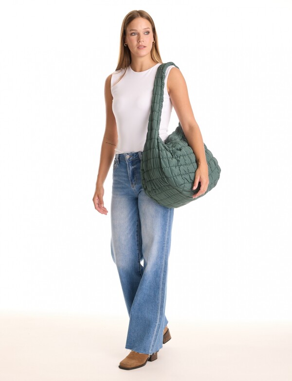 Bolso Capitoneado VERDE OSCURO