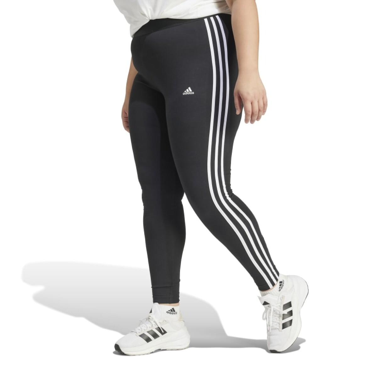 Calza Adidas Inc 3s Tig Plus Size de Mujer - GS1382 - Negro-blanco 