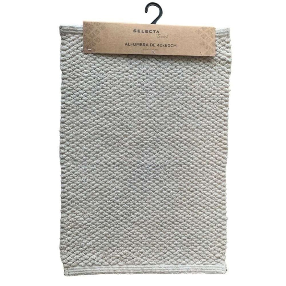 Alfombra Algodón 40X60Cm Textura Crudo 