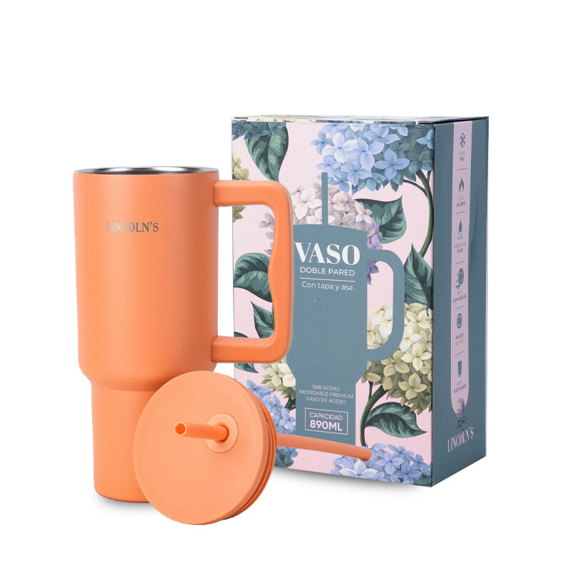 VASO TERMICO HYDRATE MANDARINA