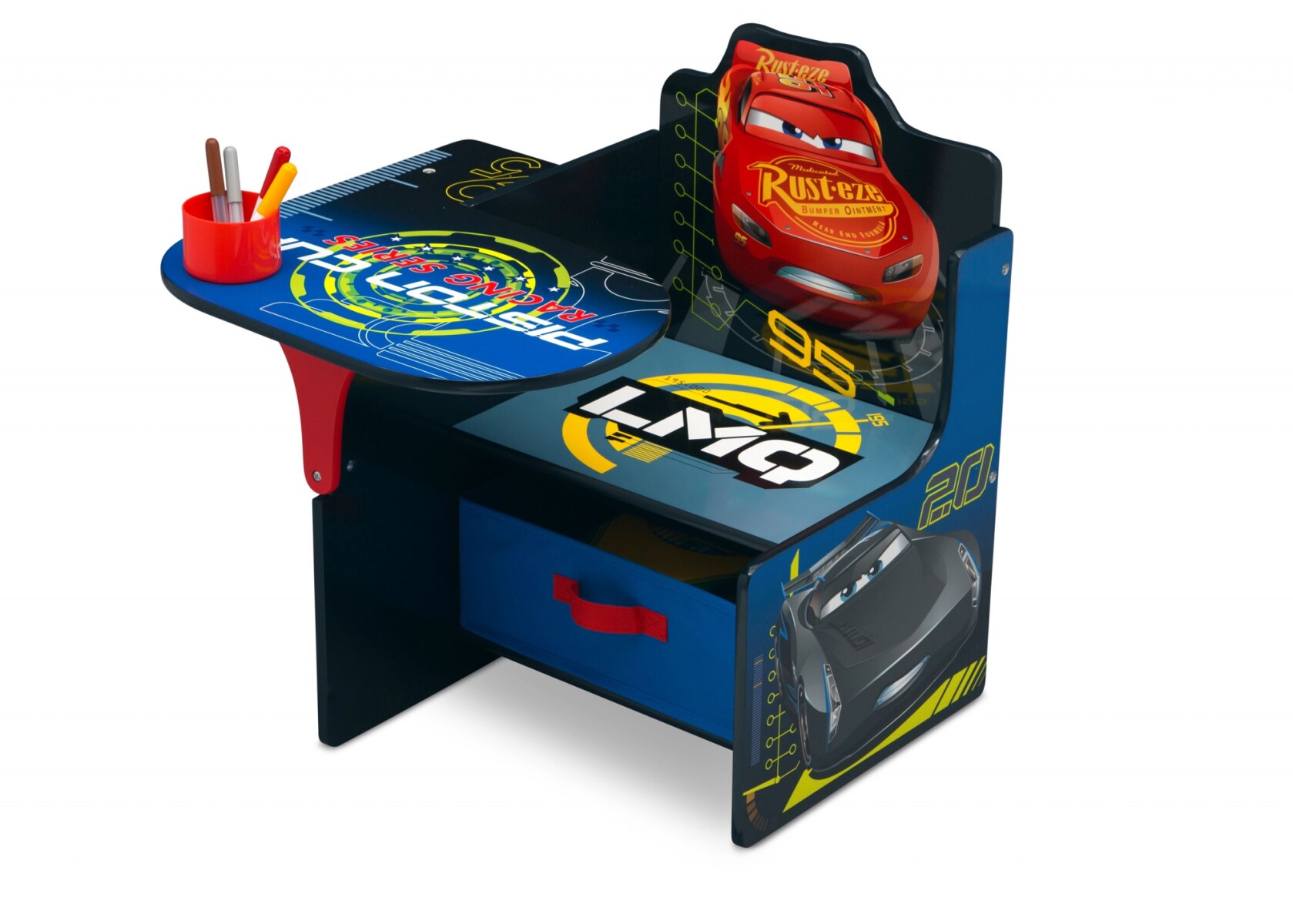 Escritorio con silla y almacenamiento Cars Disney 