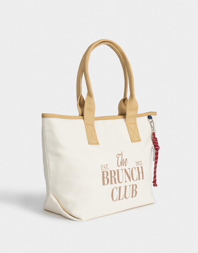 Shopper Cartera Shopper "campus Club" - Marron Beige