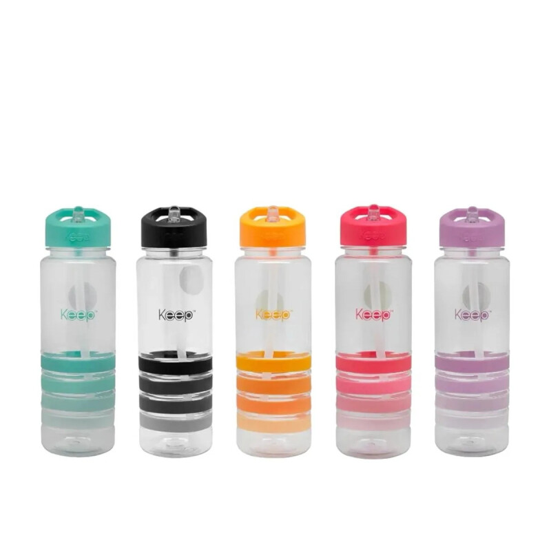 Botella Personal Keep Con Sorbito 750ml Naranja