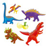 Títeres para Colorear Dinosaurios Djeco Títeres para Colorear Dinosaurios Djeco