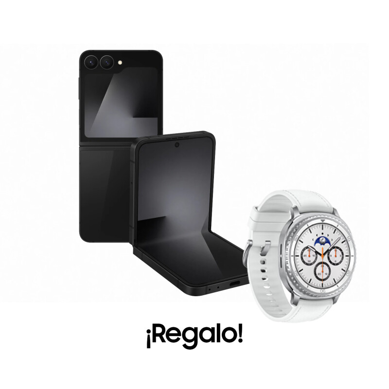 Samsung Galaxy Z Flip7 FE 5G 256 GB Jet Black + Galaxy Watch8 Classic - White ¡De Regalo!